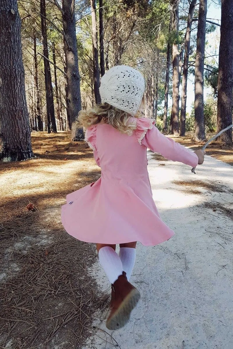 Long Sleeve Skater Dress | Peach ~ Sz 2 Only