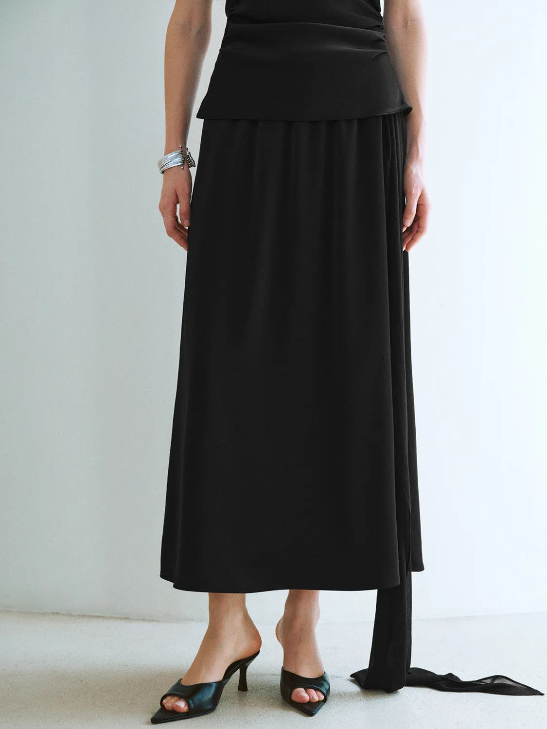 Loose Midi A-Line Skirt