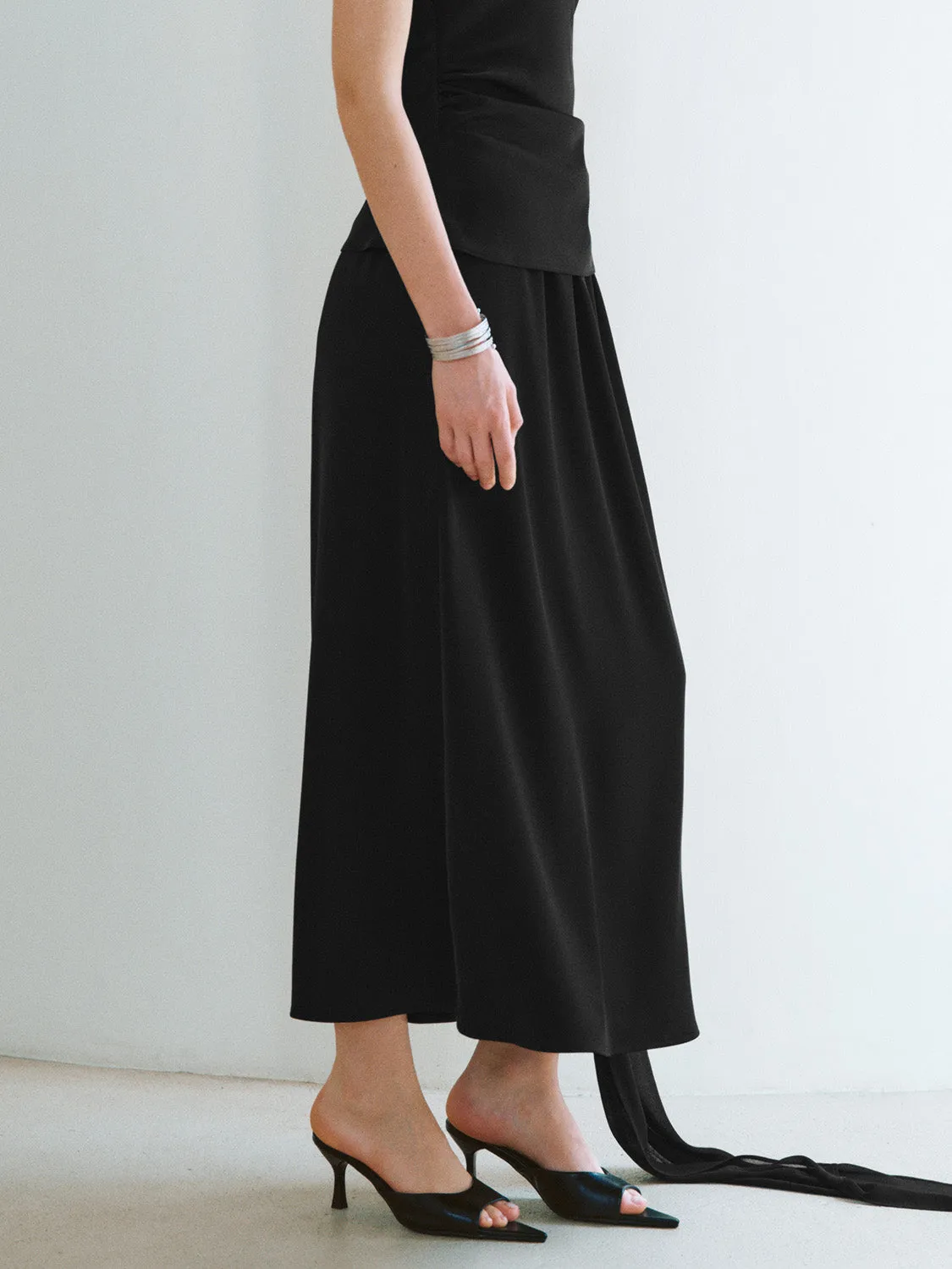 Loose Midi A-Line Skirt