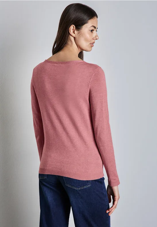 Lovella Top | Sugar Coral Melange