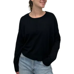 L/S Short Sweater Black