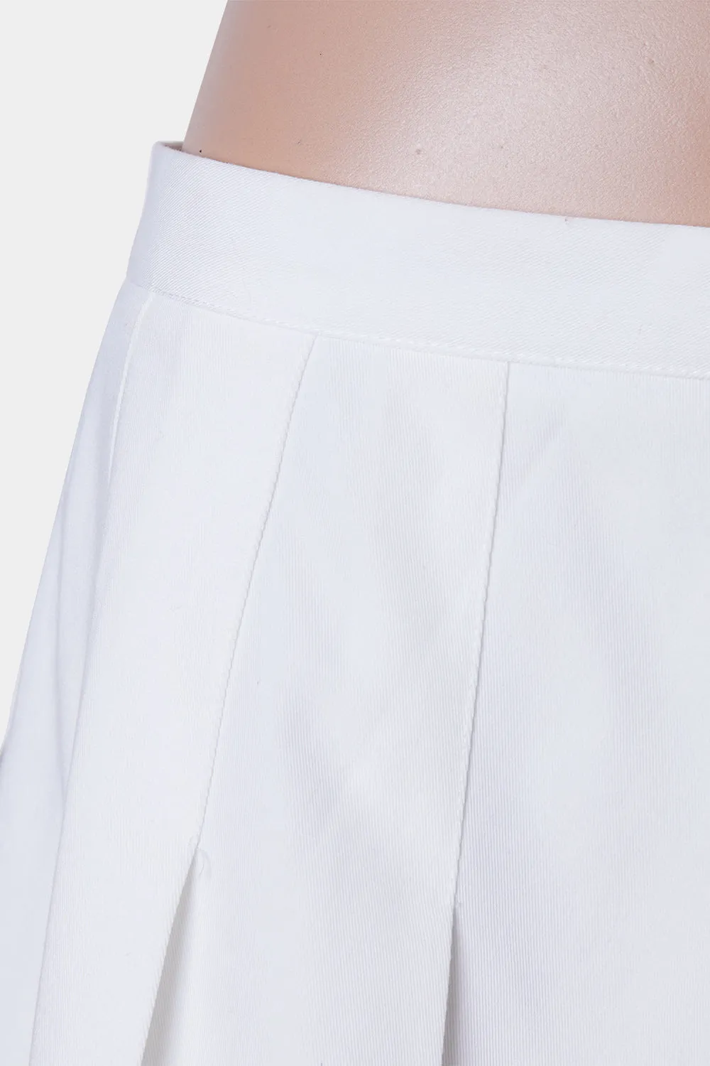 Luck And Trouble White Skater Skirt