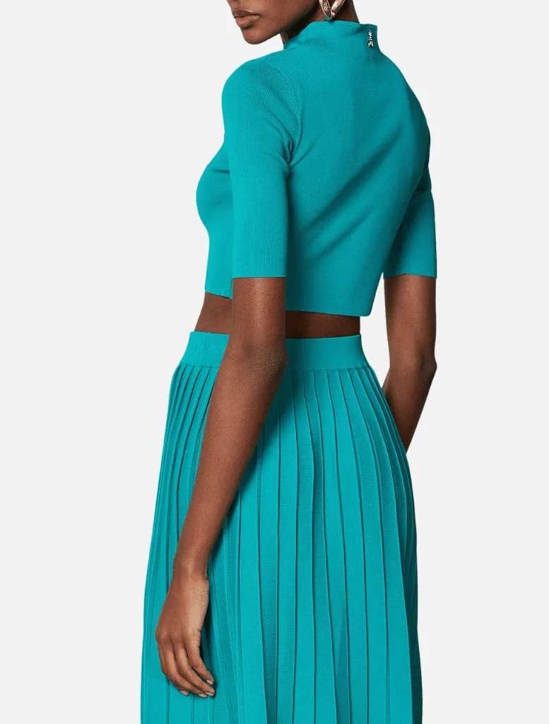 Maglie Cropped - Illusion Green