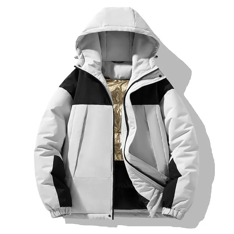 Men's Easy-to-clean Padded Puffer Jacket with Elastic Band Cuff