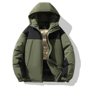 Men's Easy-to-clean Padded Puffer Jacket with Elastic Band Cuff