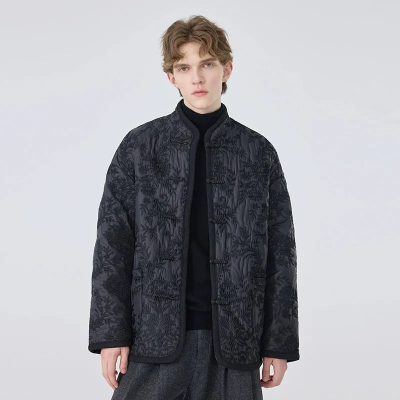 Men's Embroidered Quilted Jacket