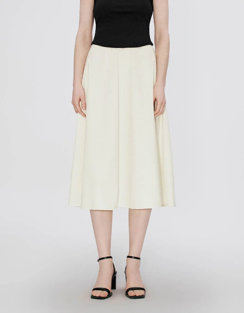 Midi A-Line Skirt