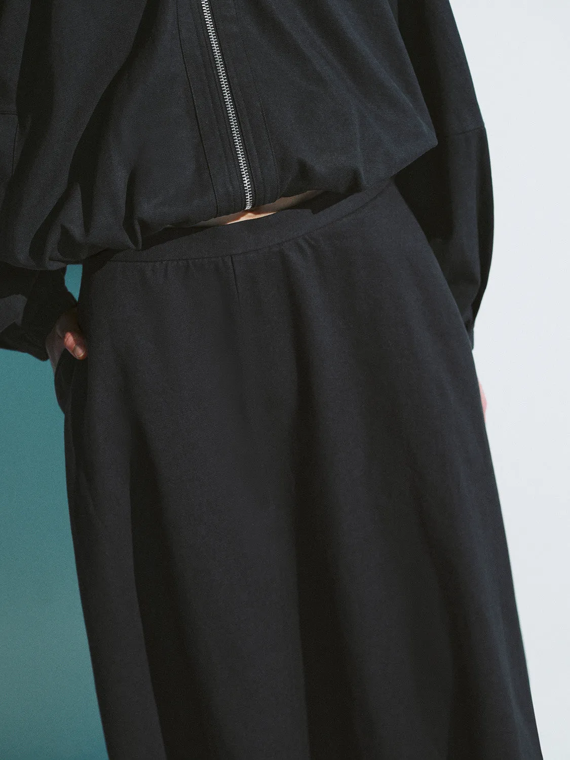 Midi A-Line Skirt
