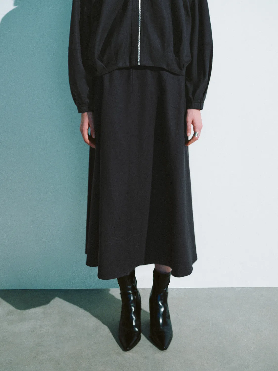 Midi A-Line Skirt