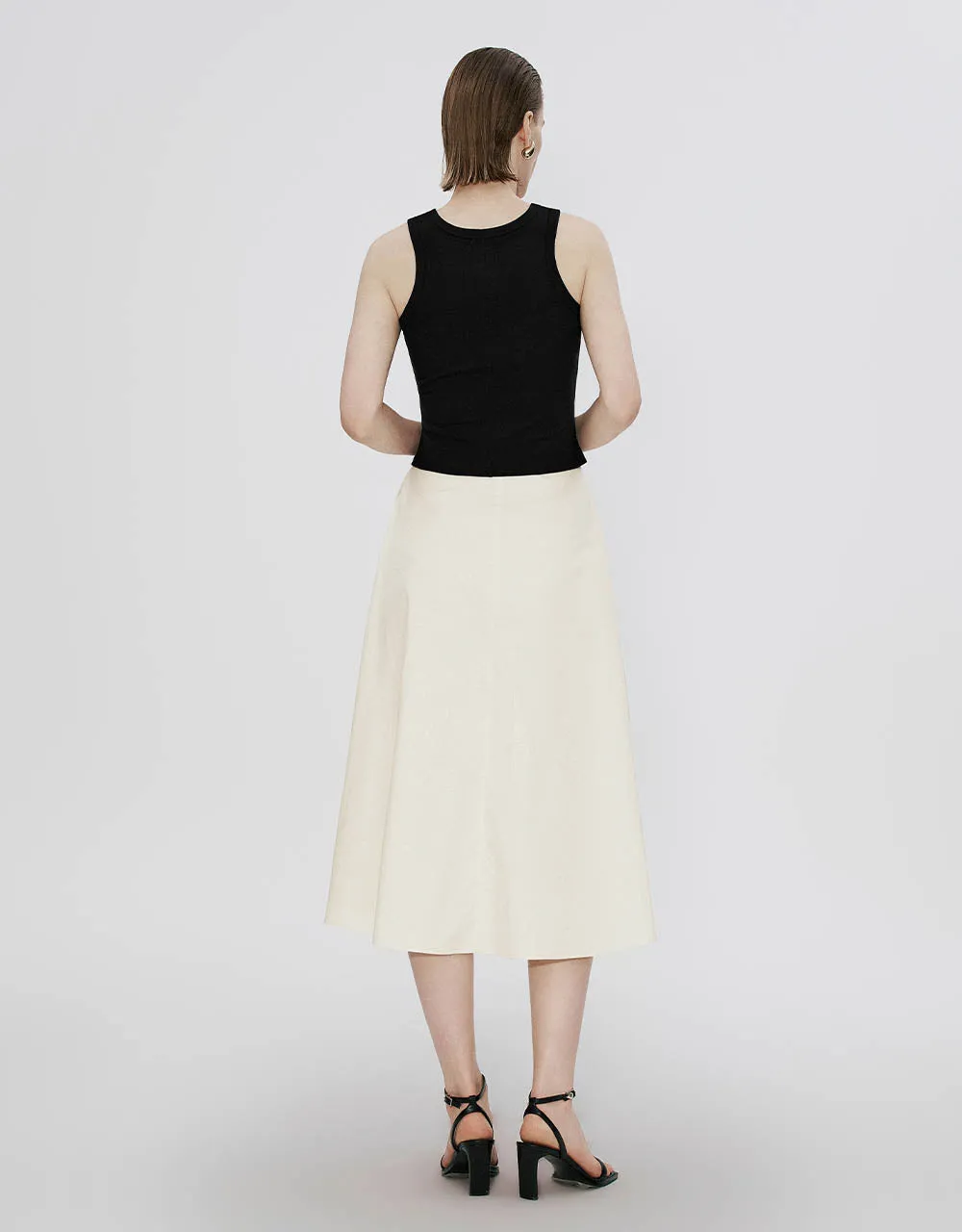 Midi A-Line Skirt