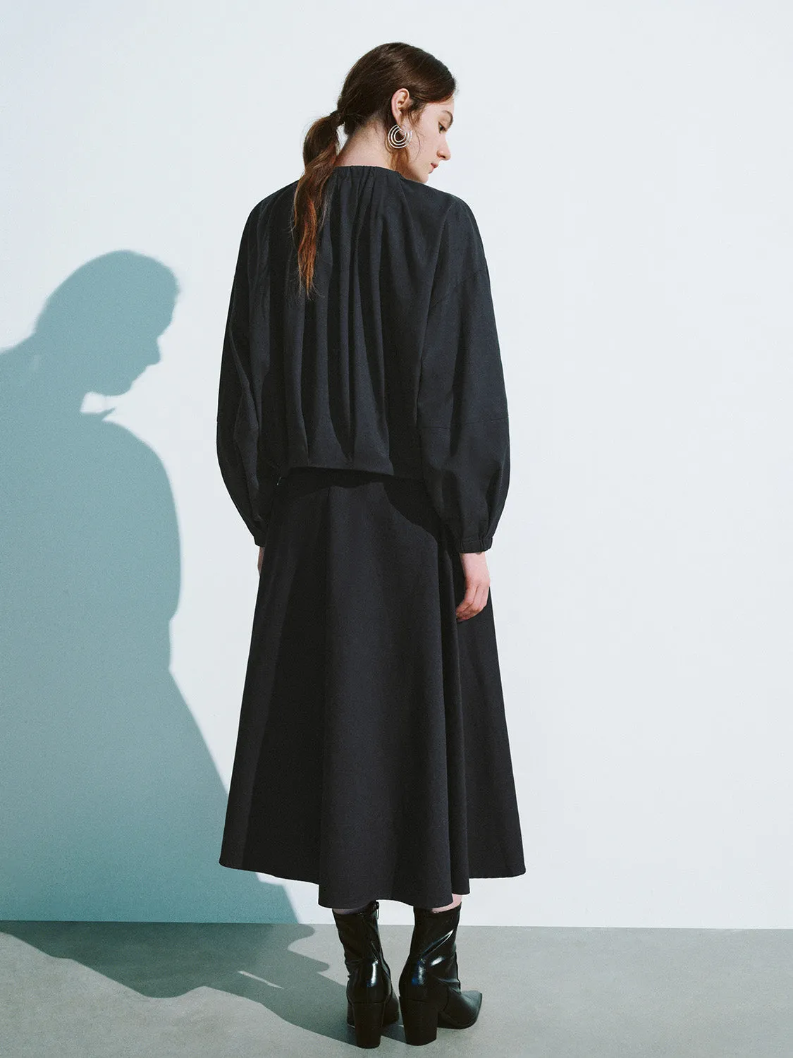 Midi A-Line Skirt