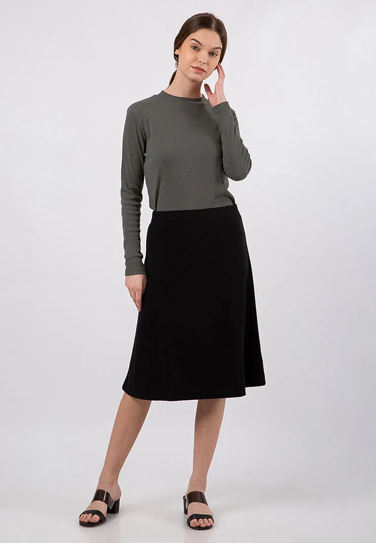 Midi A-Line Skirt