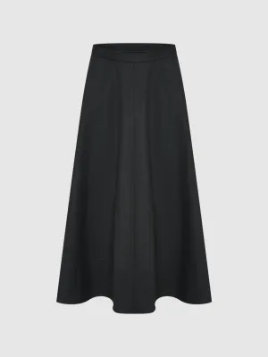Midi A-Line Skirt