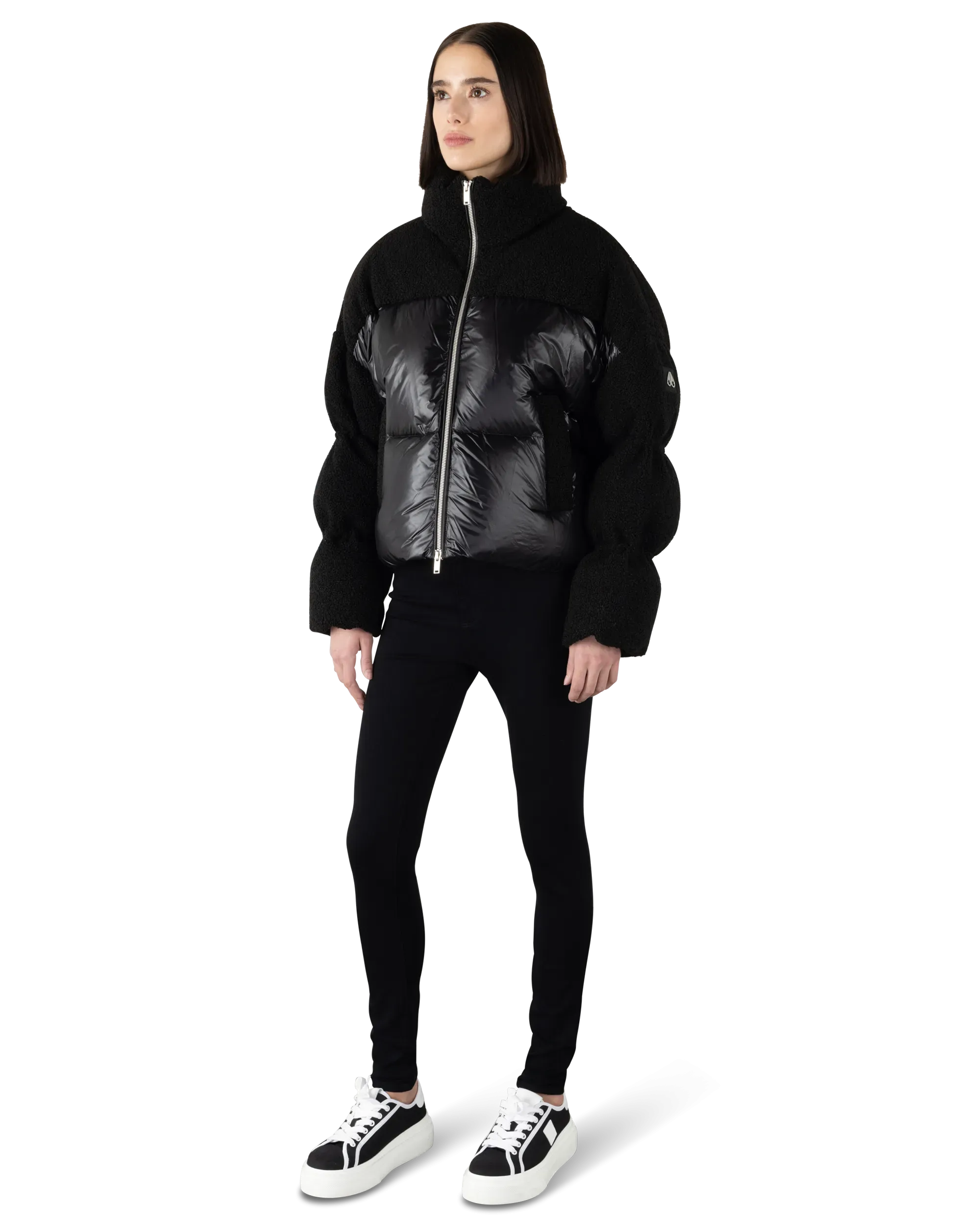Moose Knuckles Agate Shearling Down Puffer Jacket