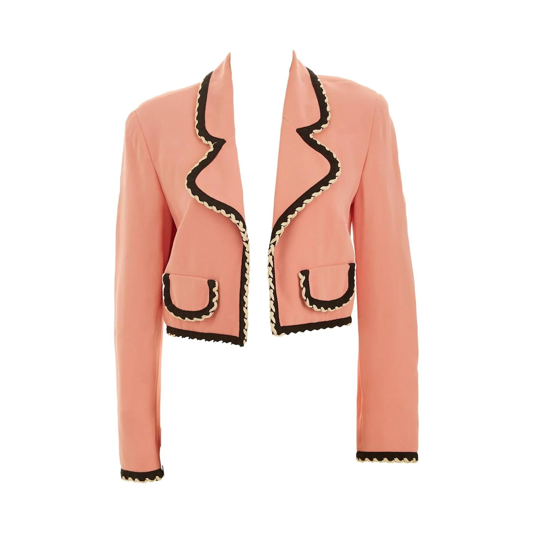 Moschino Pink Cropped Blazer