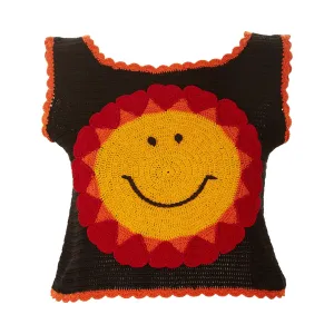 Moschino Smile Print Cropped Tank