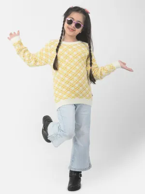 Mustard Yellow Checkered Sweater
