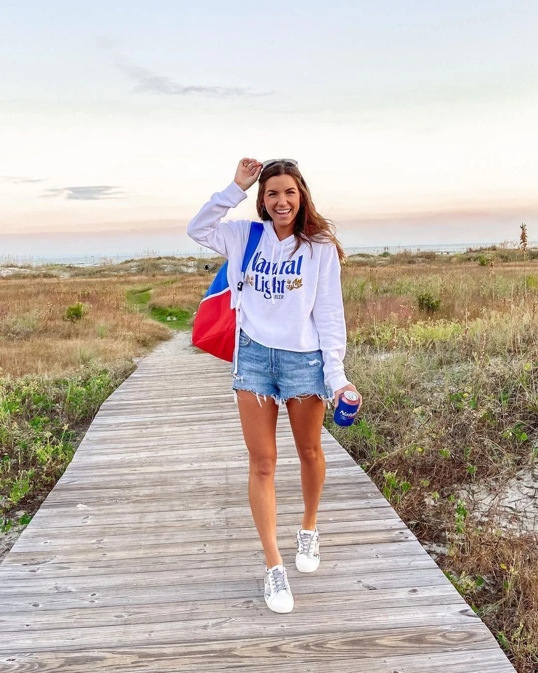 Natural Light Women’s Crop Hooded Sweatshirt