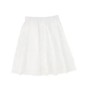 NAVVY WHITE A-LINE SKIRT