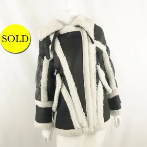 NEW Nicole Benisti Shearling Puffer Jacket Size S