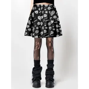 Night Reading Skirt in Silky Fabric for Mystical Occasions