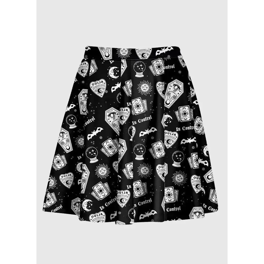 Night Reading Skirt in Silky Fabric for Mystical Occasions