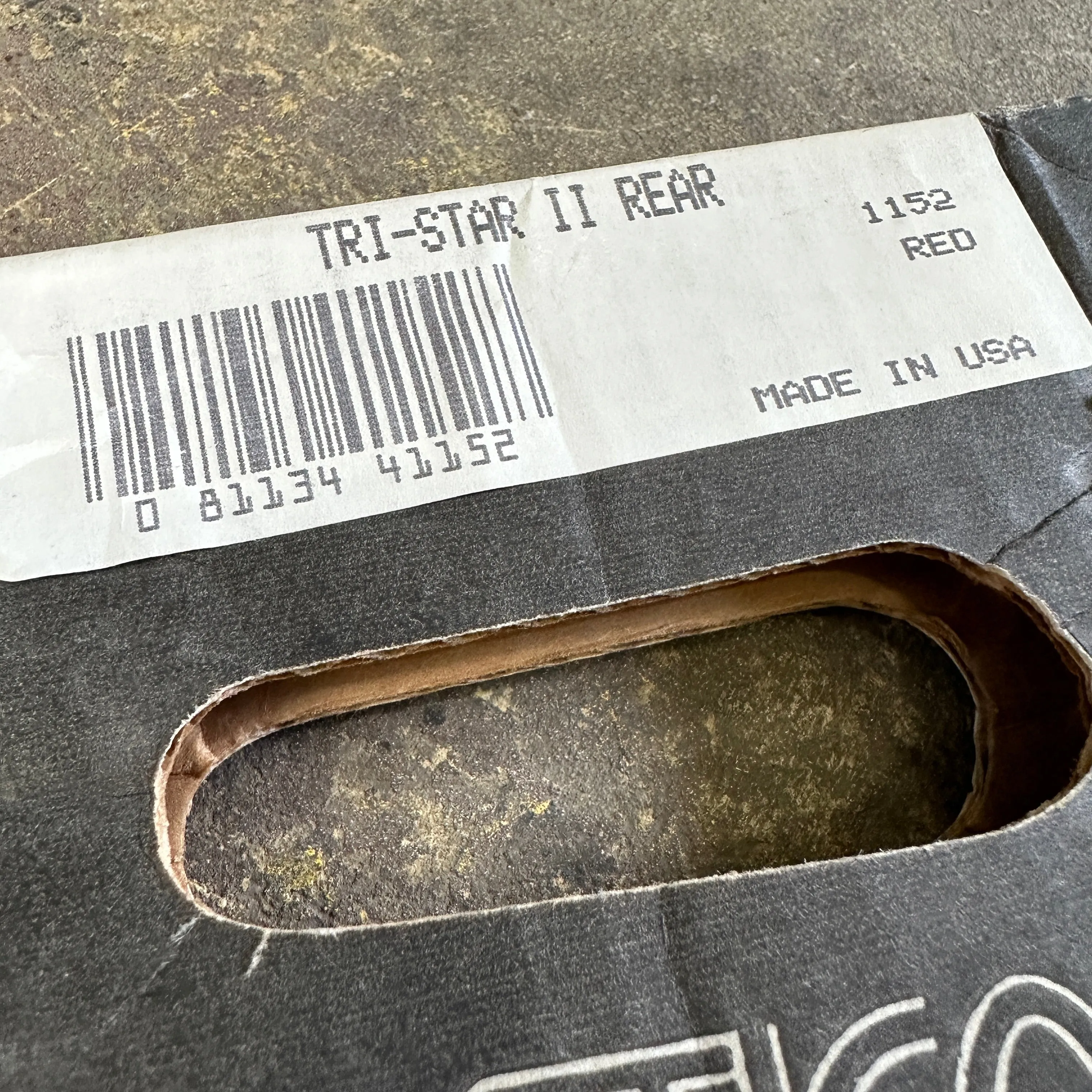 NOS "Tri-Star" Carpet/Rubber Rear Floor Mats - Plasticolor