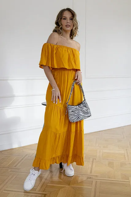 Off Shoulder Sexy White Vintage Elegant Maxi Dresses