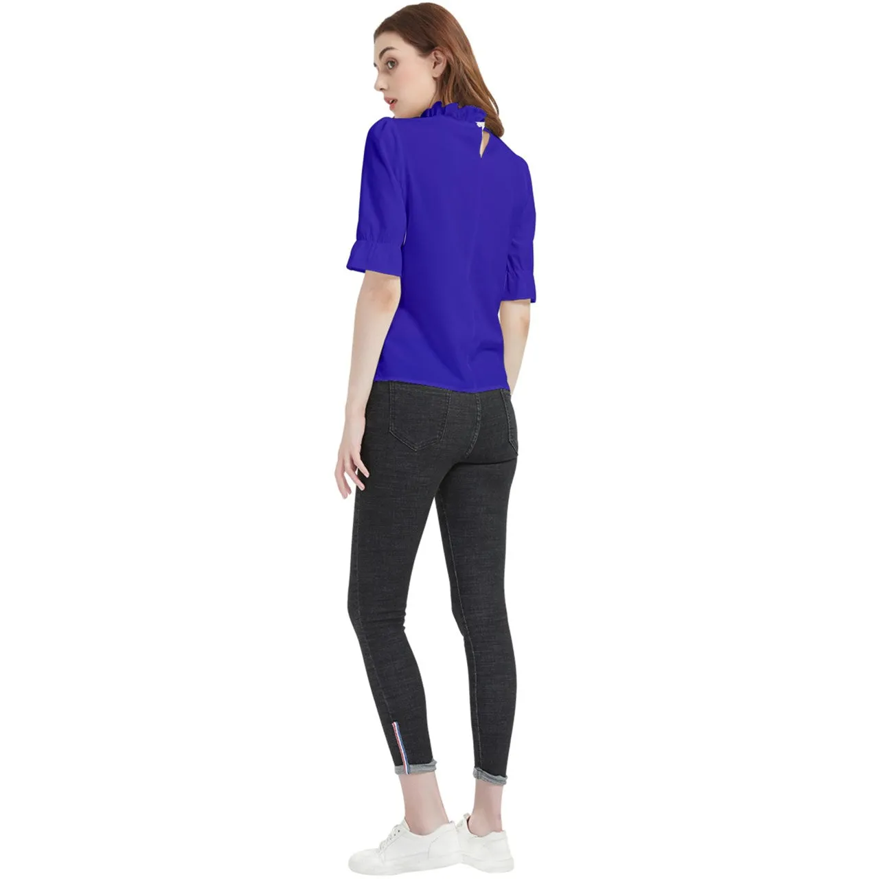 Origen Destination Frill Neck Blouse