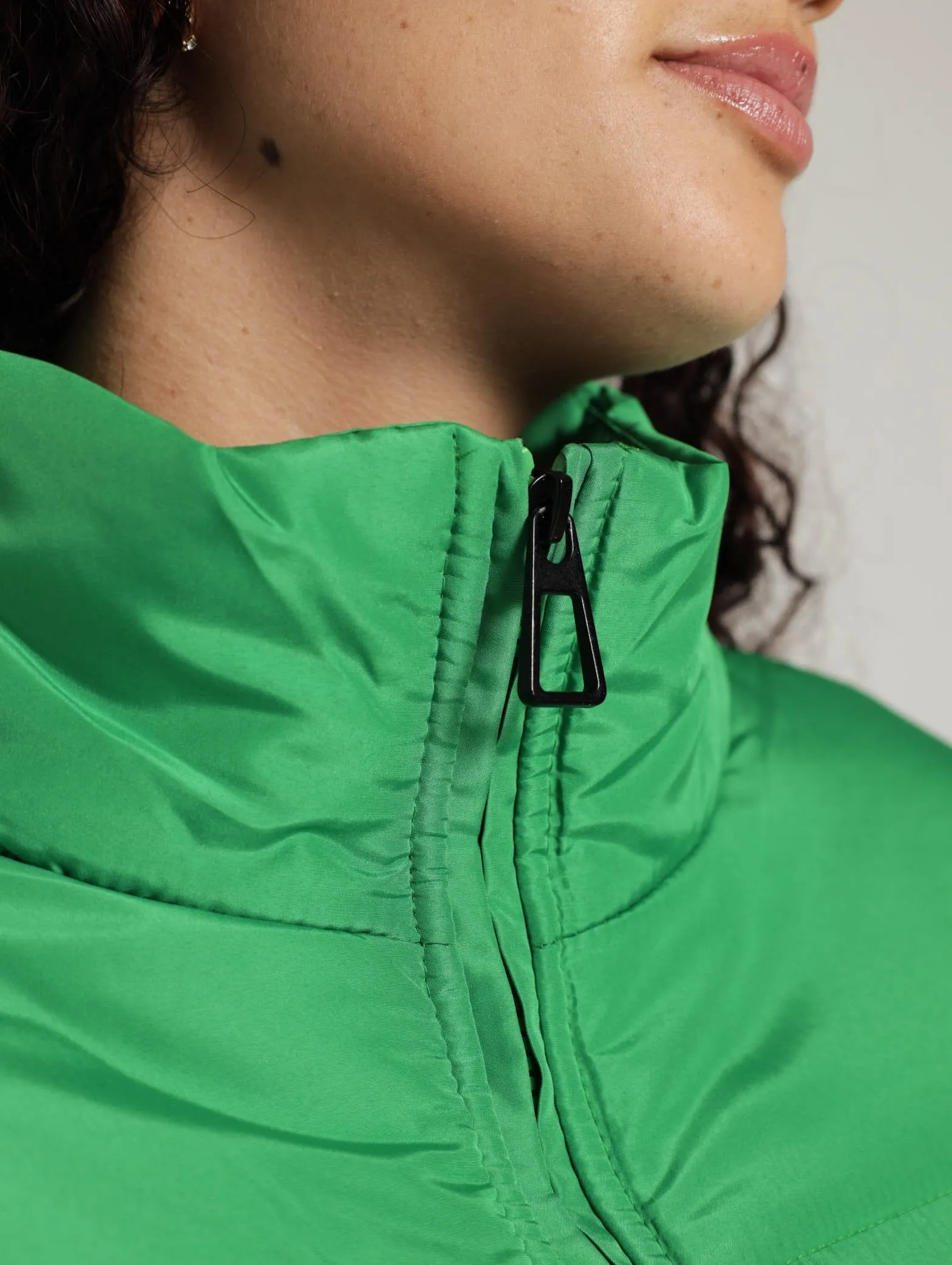 Oversized Puffer Jacket - Green