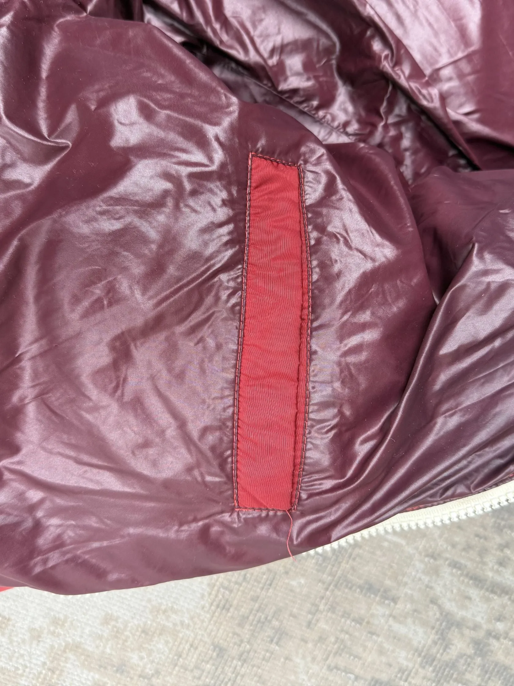 Palm Angels Track Puffer Jacket- Red