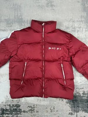 Palm Angels Track Puffer Jacket- Red