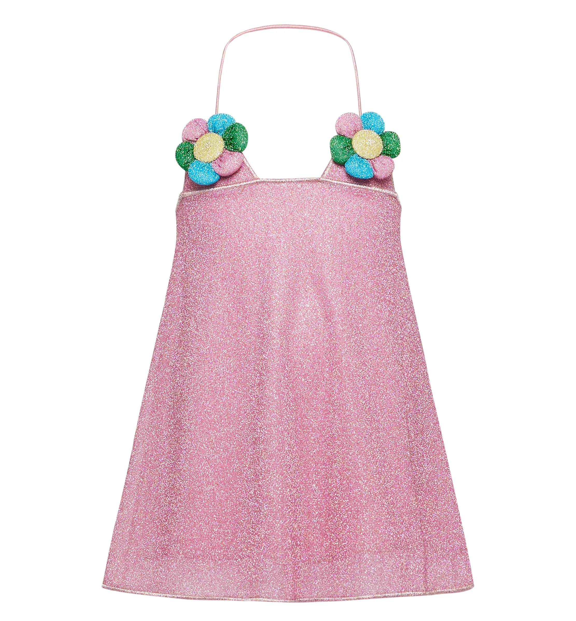 Pink Lurex Daisy Dress