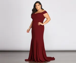 Plus Briar Formal Charming Off The Shoulder Dress