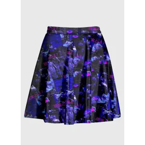 Plus Size Illusion Weirdcore High Waist Skirt for Style and Comfort