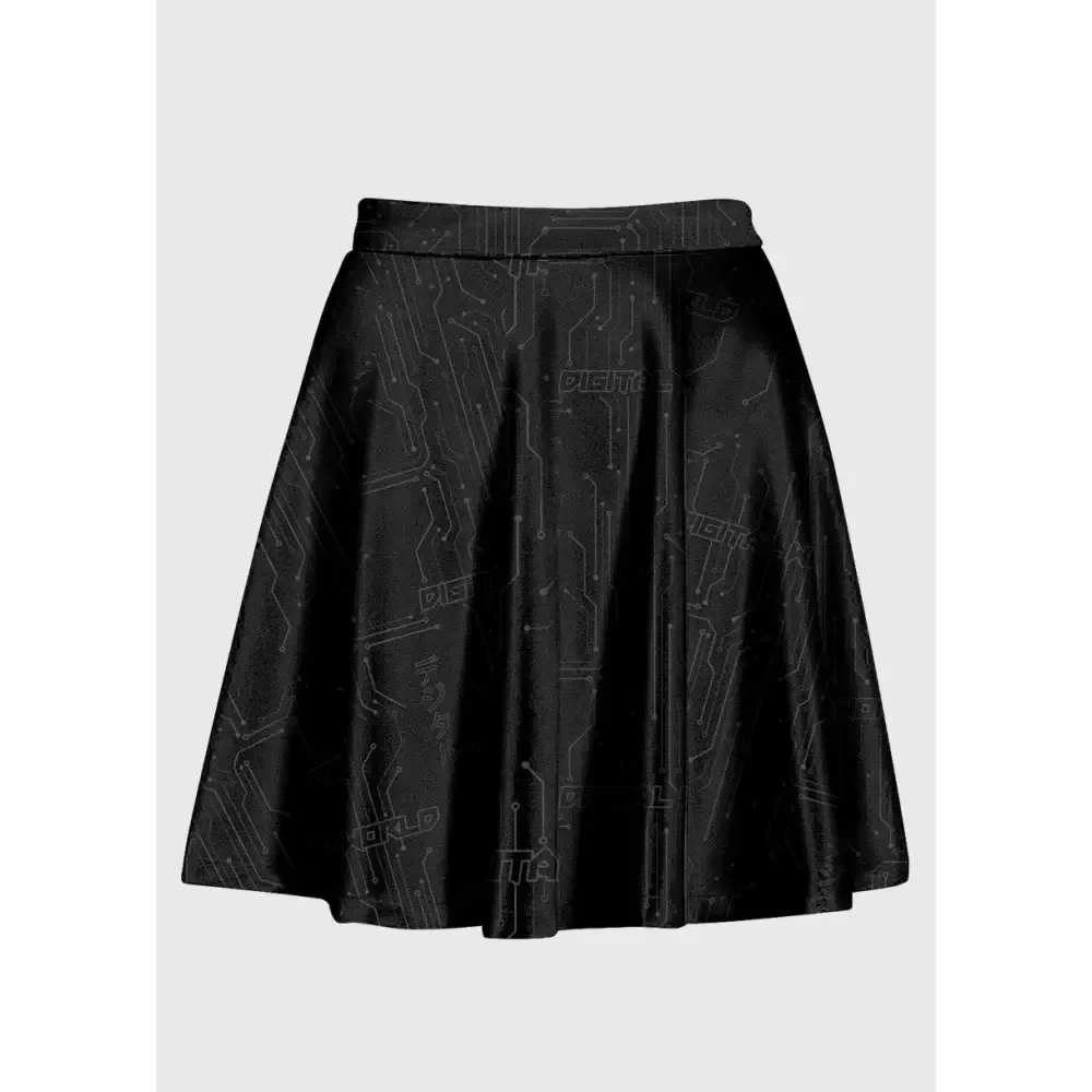 Plus Size Techno Cyber Raver High Waist Skirt for Bold Styles