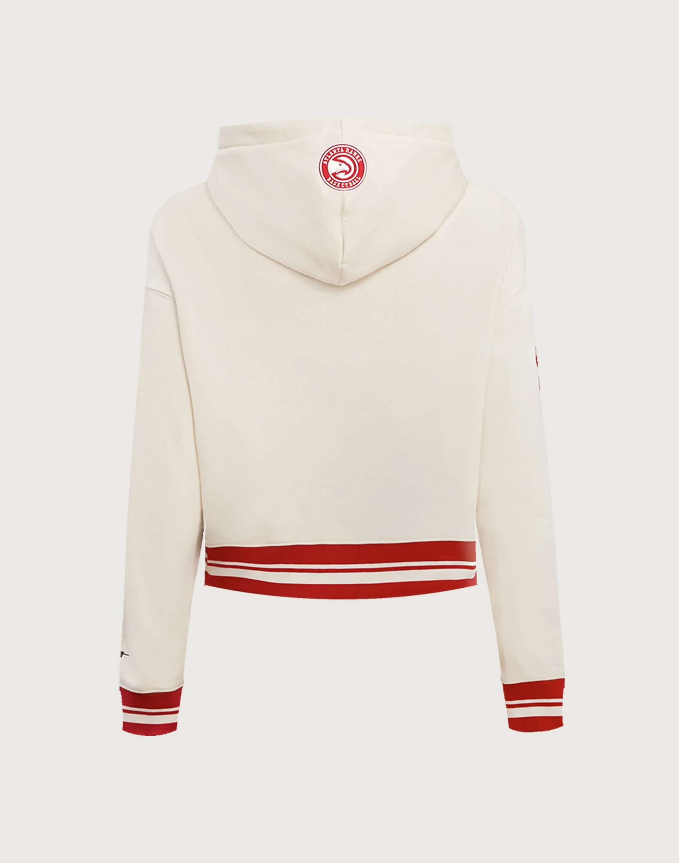 Pro Standard Atlanta Hawks Retro Classic Rib Cropped Hoodie