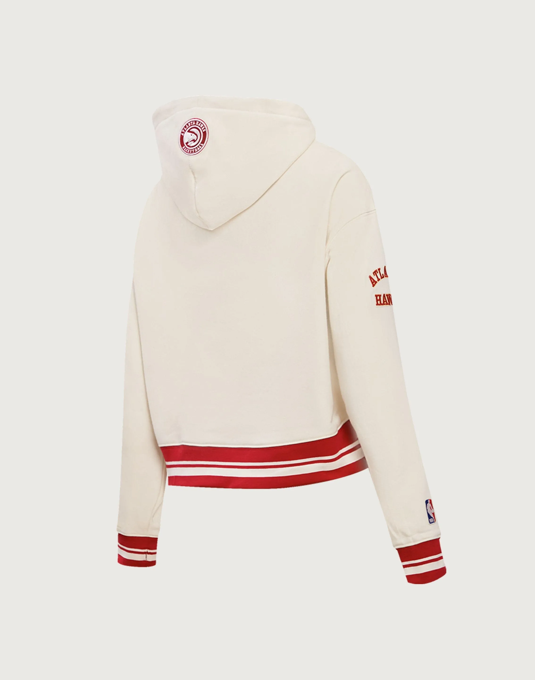 Pro Standard Atlanta Hawks Retro Classic Rib Cropped Hoodie