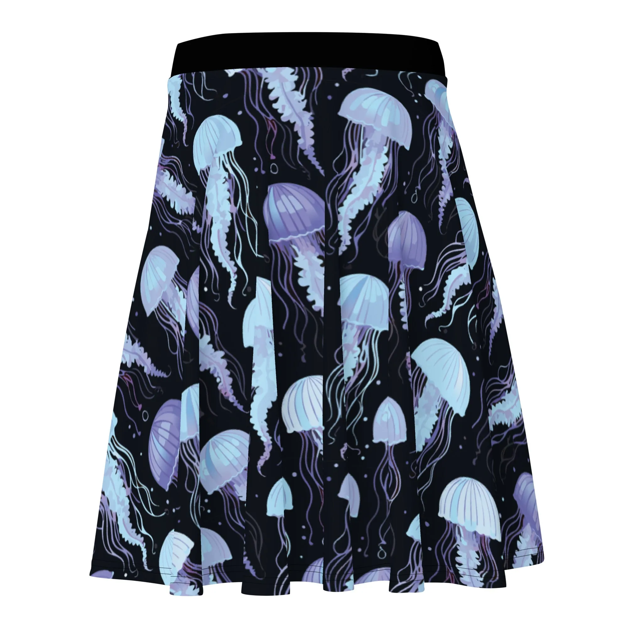 Purple Jellyfish Patterned | Skater Skirt