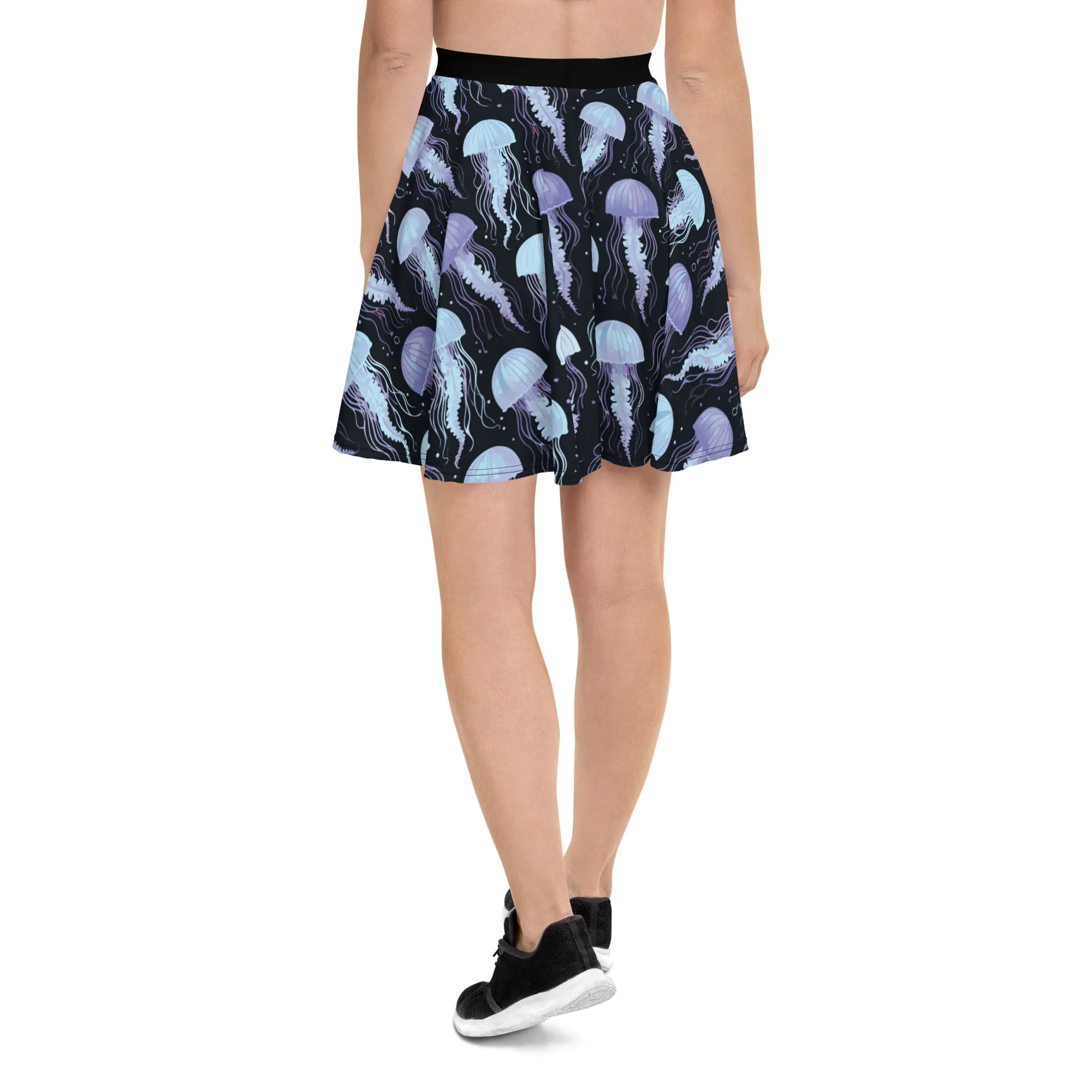 Purple Jellyfish Patterned | Skater Skirt