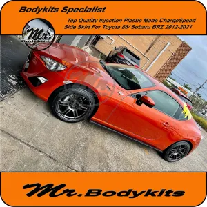 Quality Plastic Made Charge-Speed CS side skirt For Toyota 86 / Subaru BRZ 2012-2020
