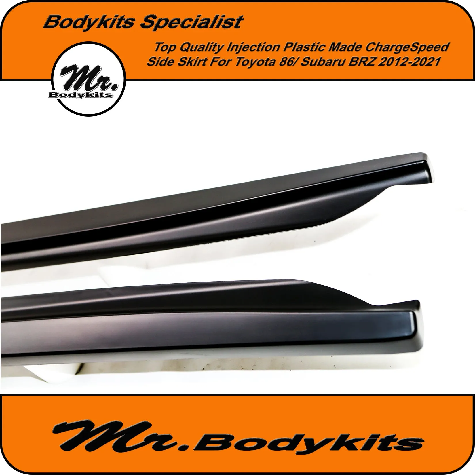 Quality Plastic Made Charge-Speed CS side skirt For Toyota 86 / Subaru BRZ 2012-2020
