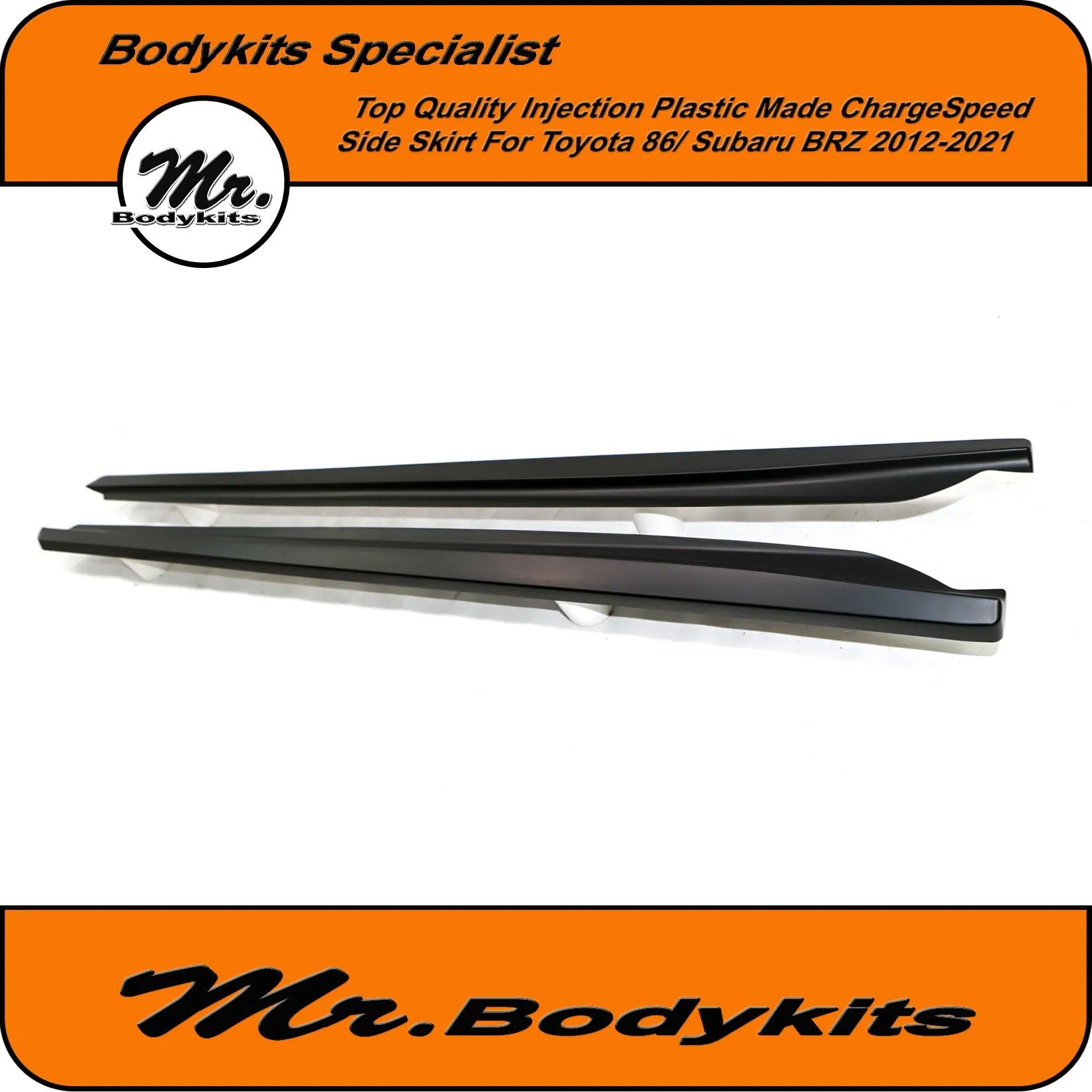 Quality Plastic Made Charge-Speed CS side skirt For Toyota 86 / Subaru BRZ 2012-2020