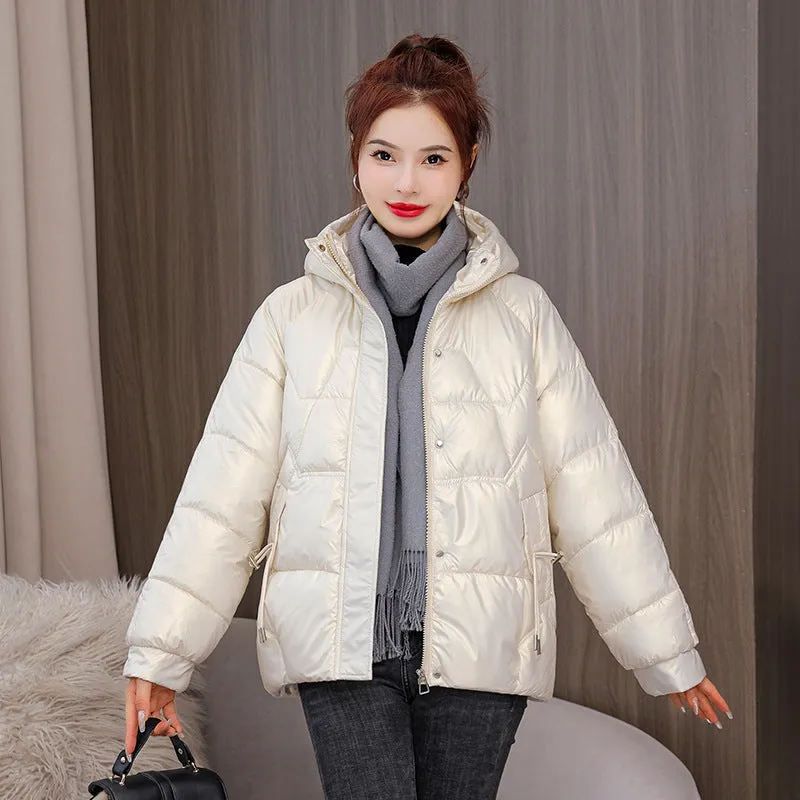 Quilted and Padded Hooded Jacket for Women