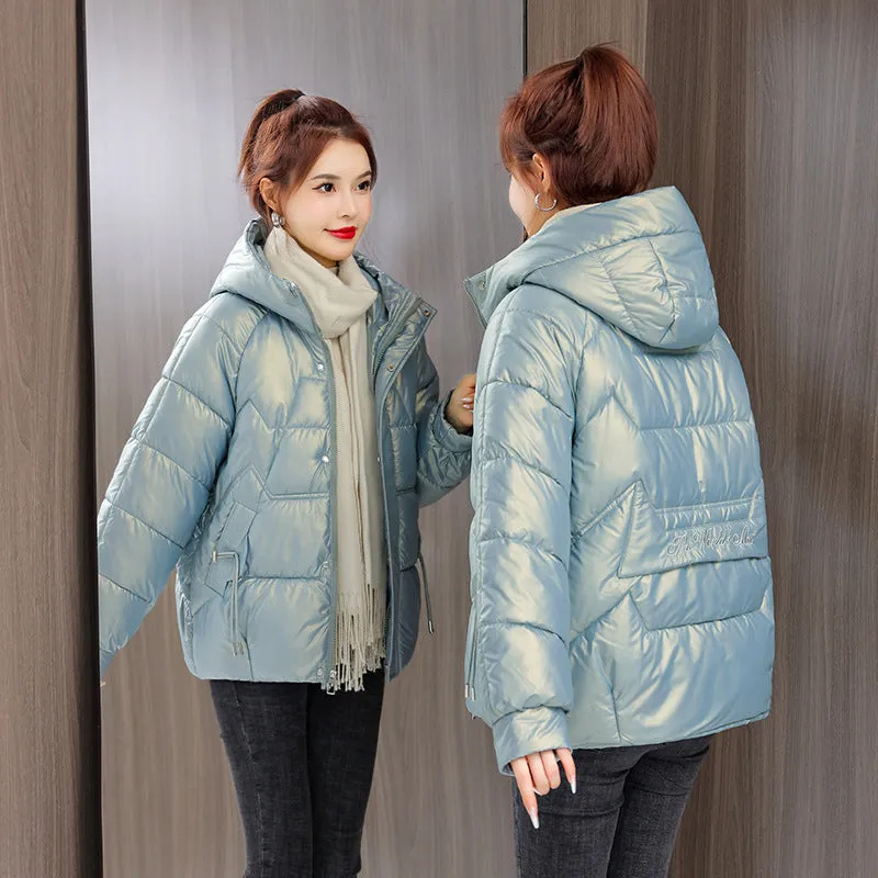 Quilted and Padded Hooded Jacket for Women