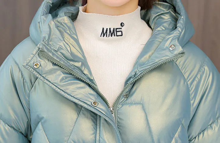 Quilted and Padded Hooded Jacket for Women