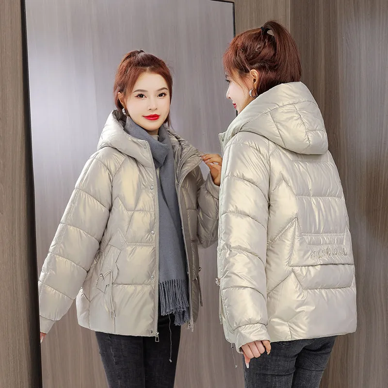 Quilted and Padded Hooded Jacket for Women