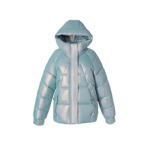 Quilted and Padded Hooded Jacket for Women