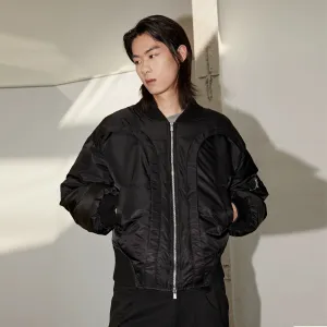 Quilted Bomber Jacket
