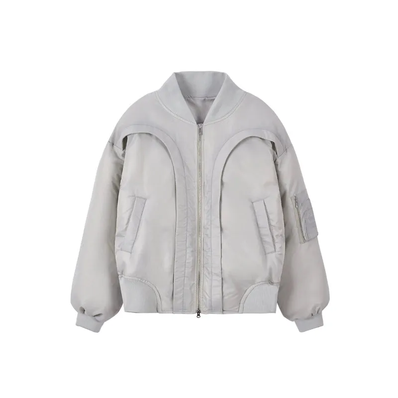Quilted Bomber Jacket